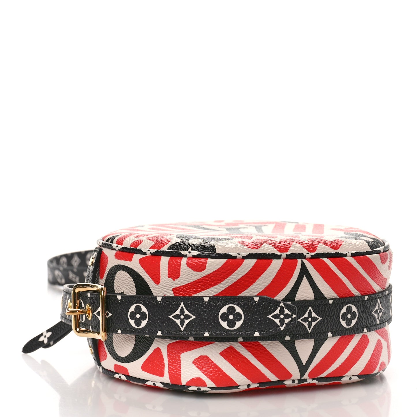 Monogram Giant Crafty Boite Chapeau Souple PM Creme Rouge Black