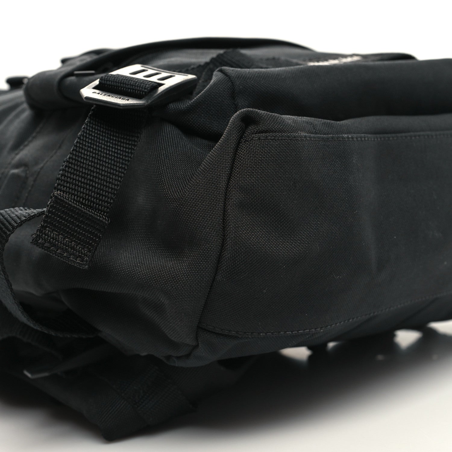Balenciaga Nylon Logo Embroidered Medium Army Multicarry Backpack Black 8 of 11