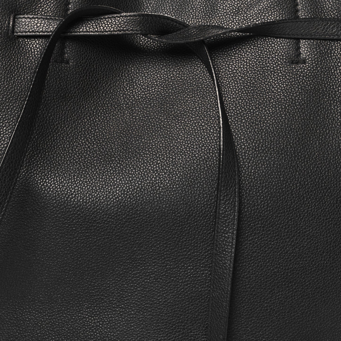 Soft Grained Calfskin Small Belt Cabas Phantom Black