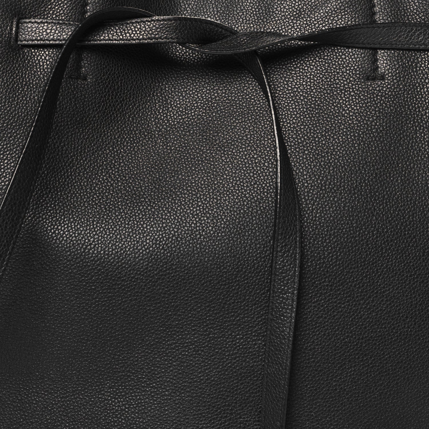 Celine Soft Grained Calfskin Small Belt Cabas Phantom Black 8 of 12