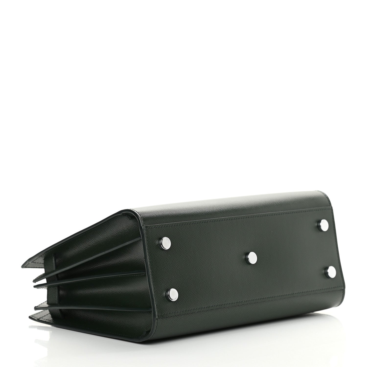 Saint Laurent Grained Calfskin Baby Sac De Jour Dark Pine 4 of 14