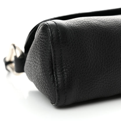 Prada Vitello Daino Swing Flap Shoulder Bag Black 8 of 13