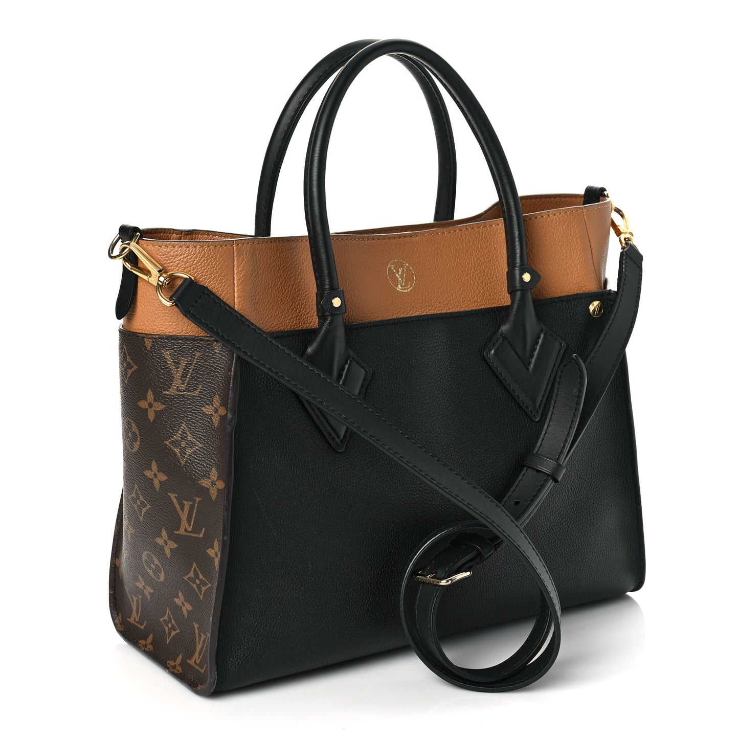 Calfskin Monogram On My Side Black