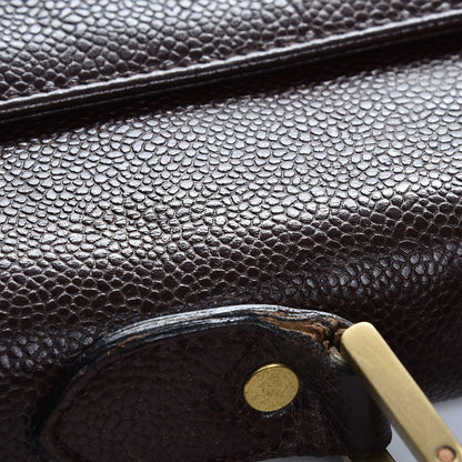 Chanel Caviar Briefcase Bag Brown 8 of 11