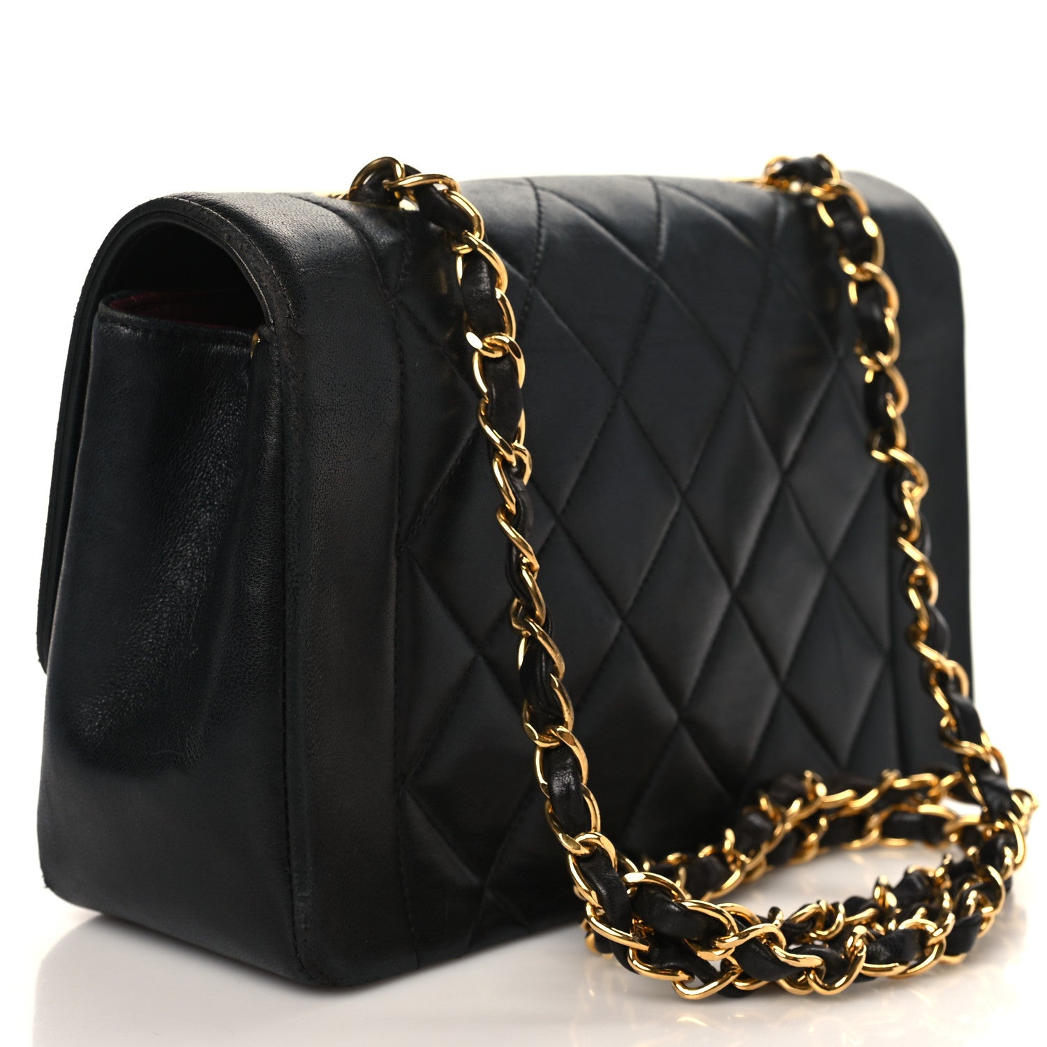Chanel Lambskin Quilted Small Single Flap Black 3 of 9