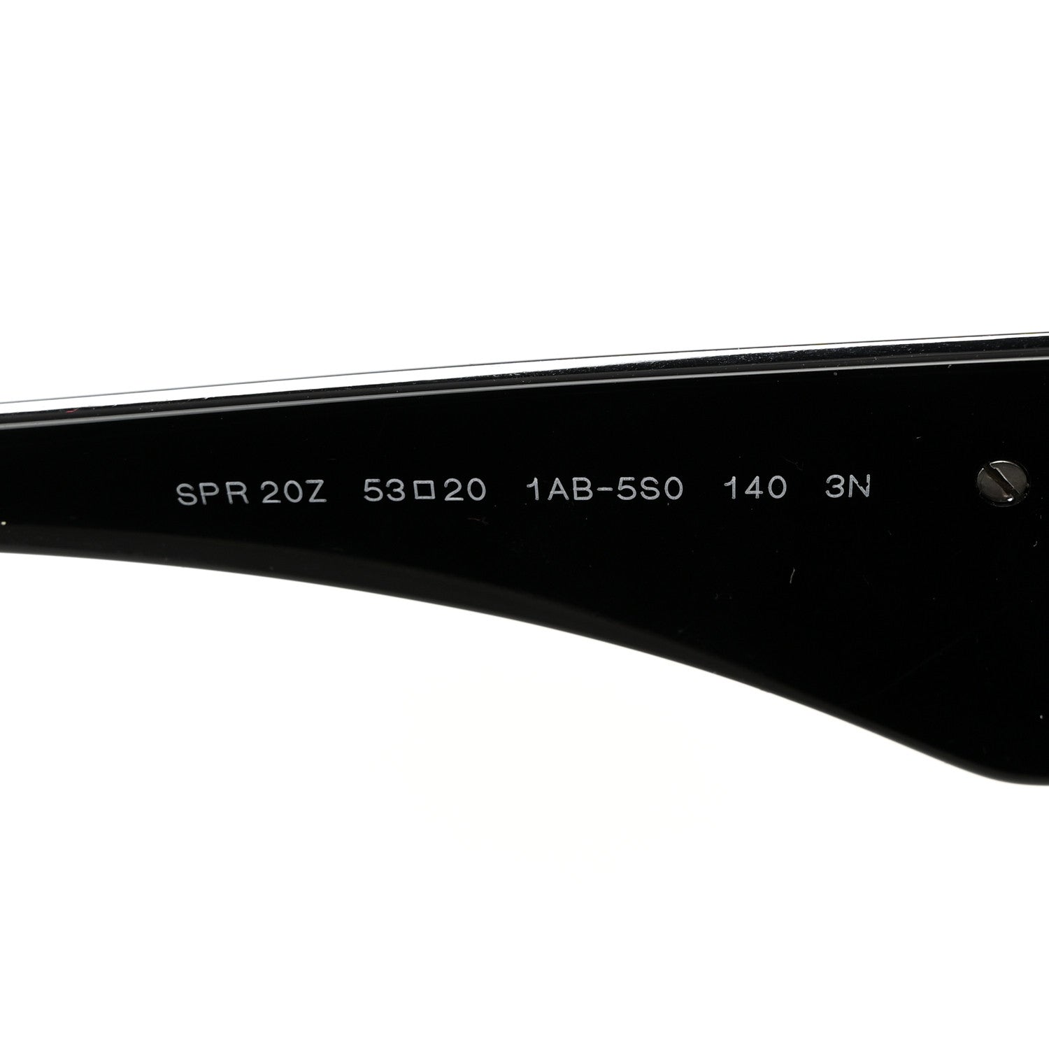 Prada Acetate Oval Symbole Sunglasses SPR 20Z Black 5 of 8