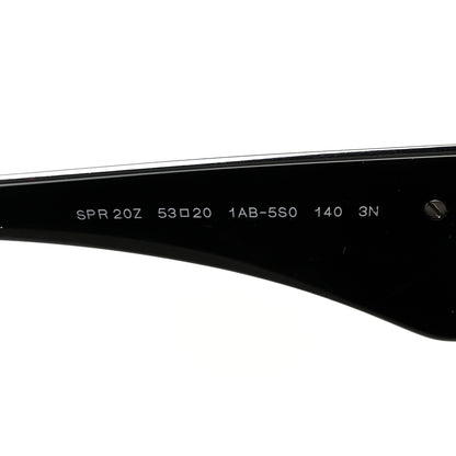 Prada Acetate Oval Symbole Sunglasses SPR 20Z Black 5 of 8