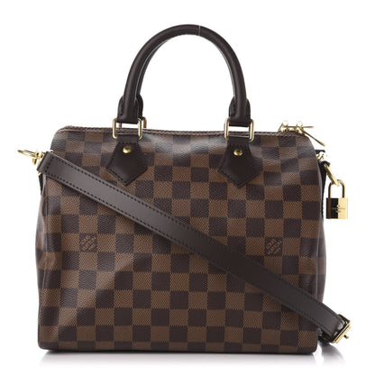 Louis Vuitton Damier Ebene Speedy Bandouliere 25 1 of 10