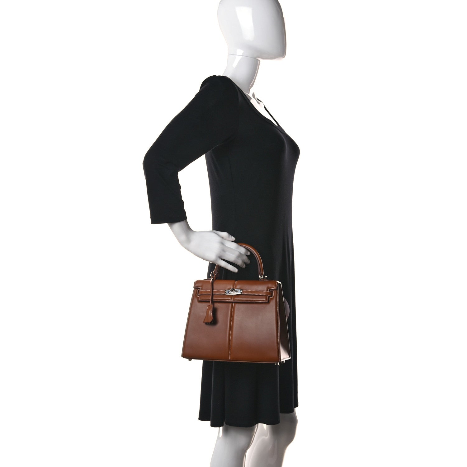 Hermes Barenia Kelly Padded Sellier 25 Fauve 3 of 18