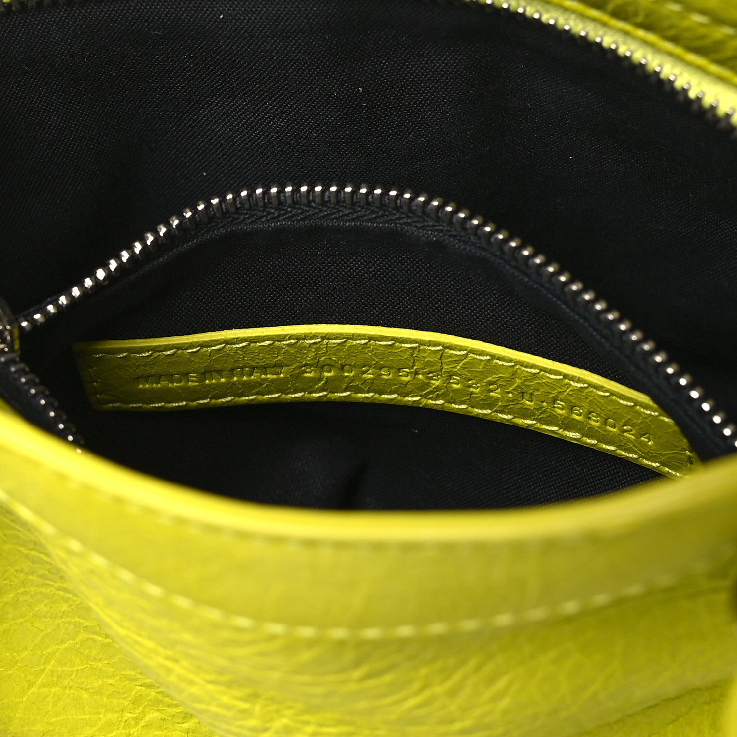 Balenciaga Agneau Classic Silver Hardware Mini City Lime 7 of 12