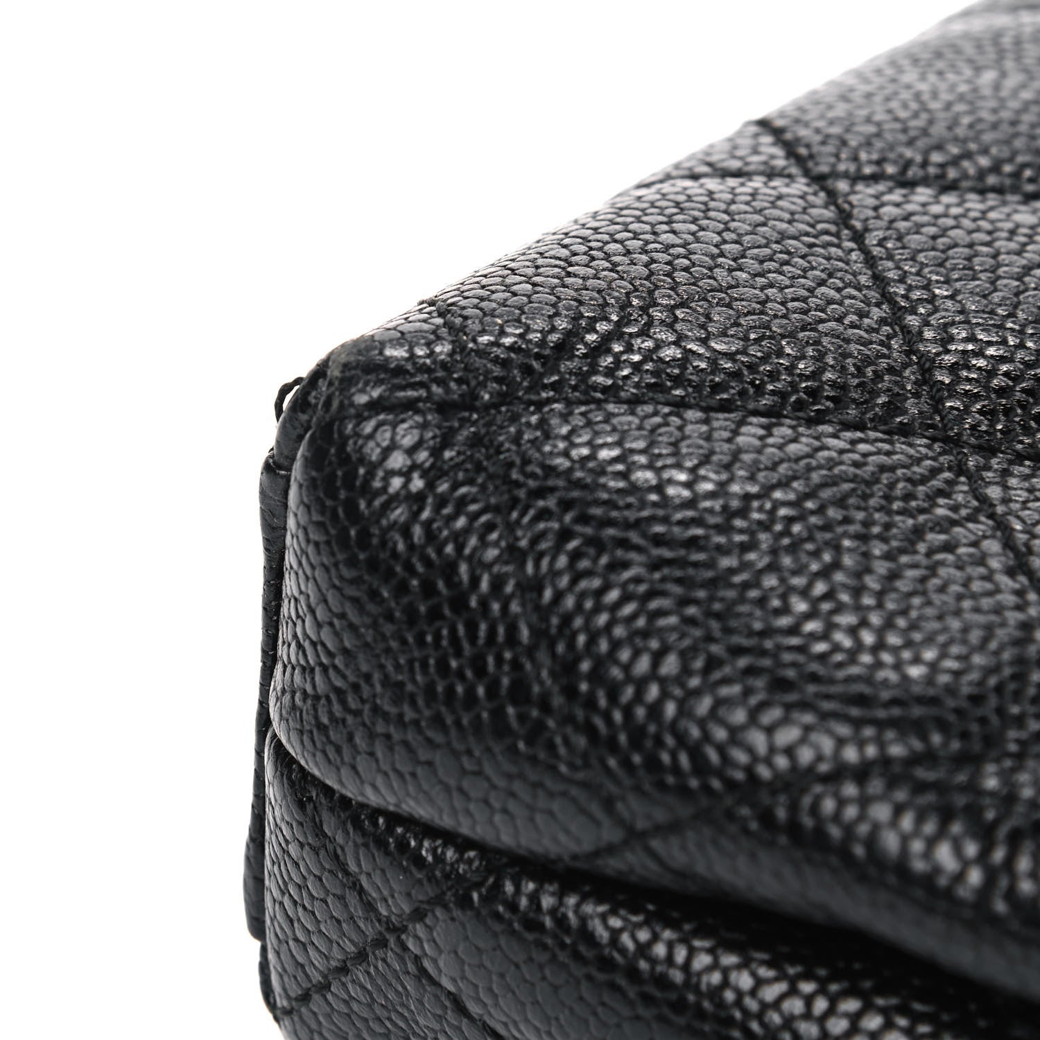 Chanel Caviar Quilted Flap Clutch Black 10 of 11