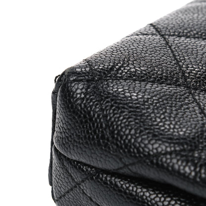 Chanel Caviar Quilted Flap Clutch Black 10 of 11