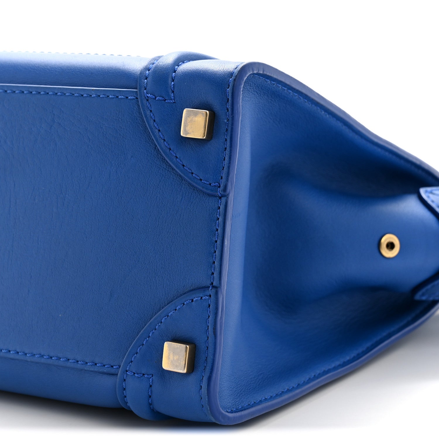 Celine Smooth Calfskin Micro Luggage Royal Blue 10 of 15