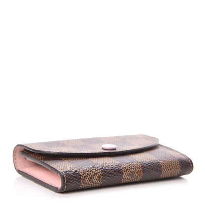 Louis Vuitton Damier Ebene Rosalie Coin Purse Rose Ballerine 4 of 8