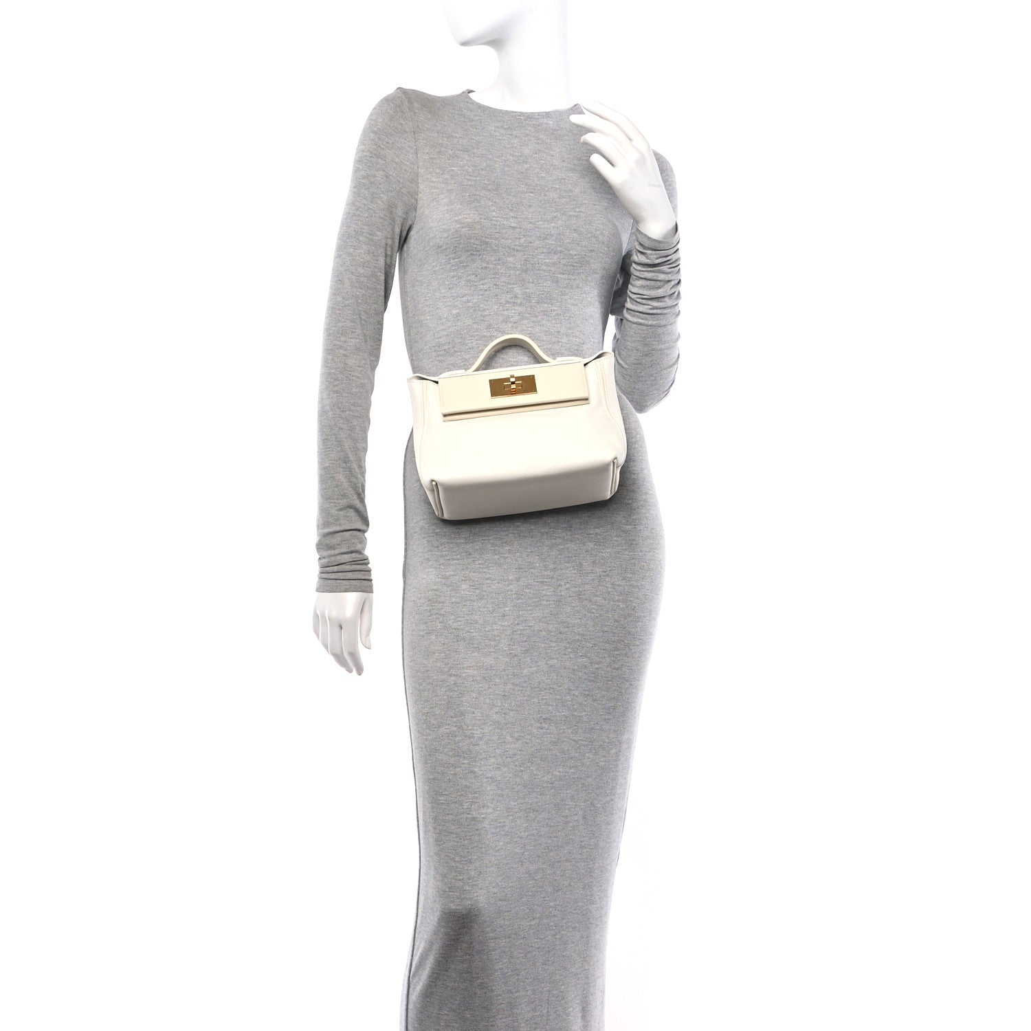 Hermes Evercolor Swift 24/24 21 White Nata 2 of 11