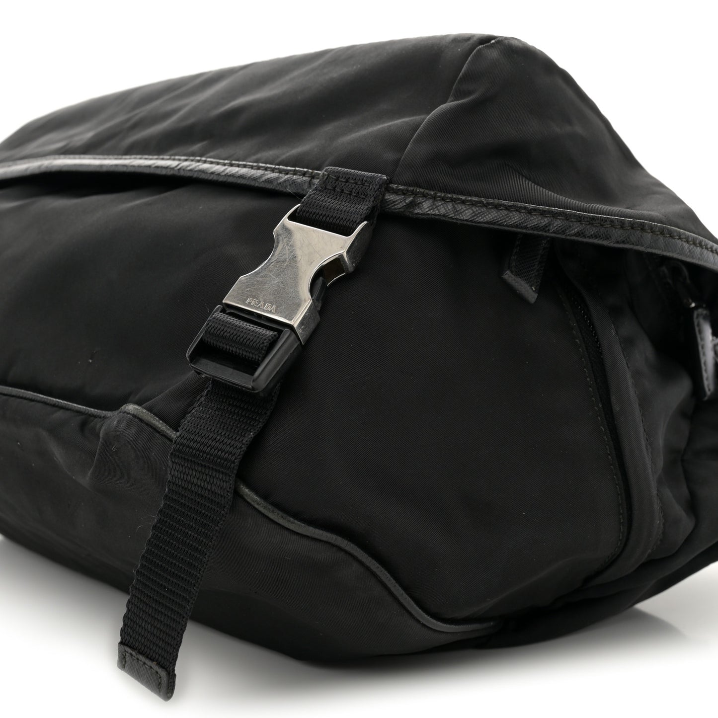 Nylon Tessuto Montagna Messenger Bag Black