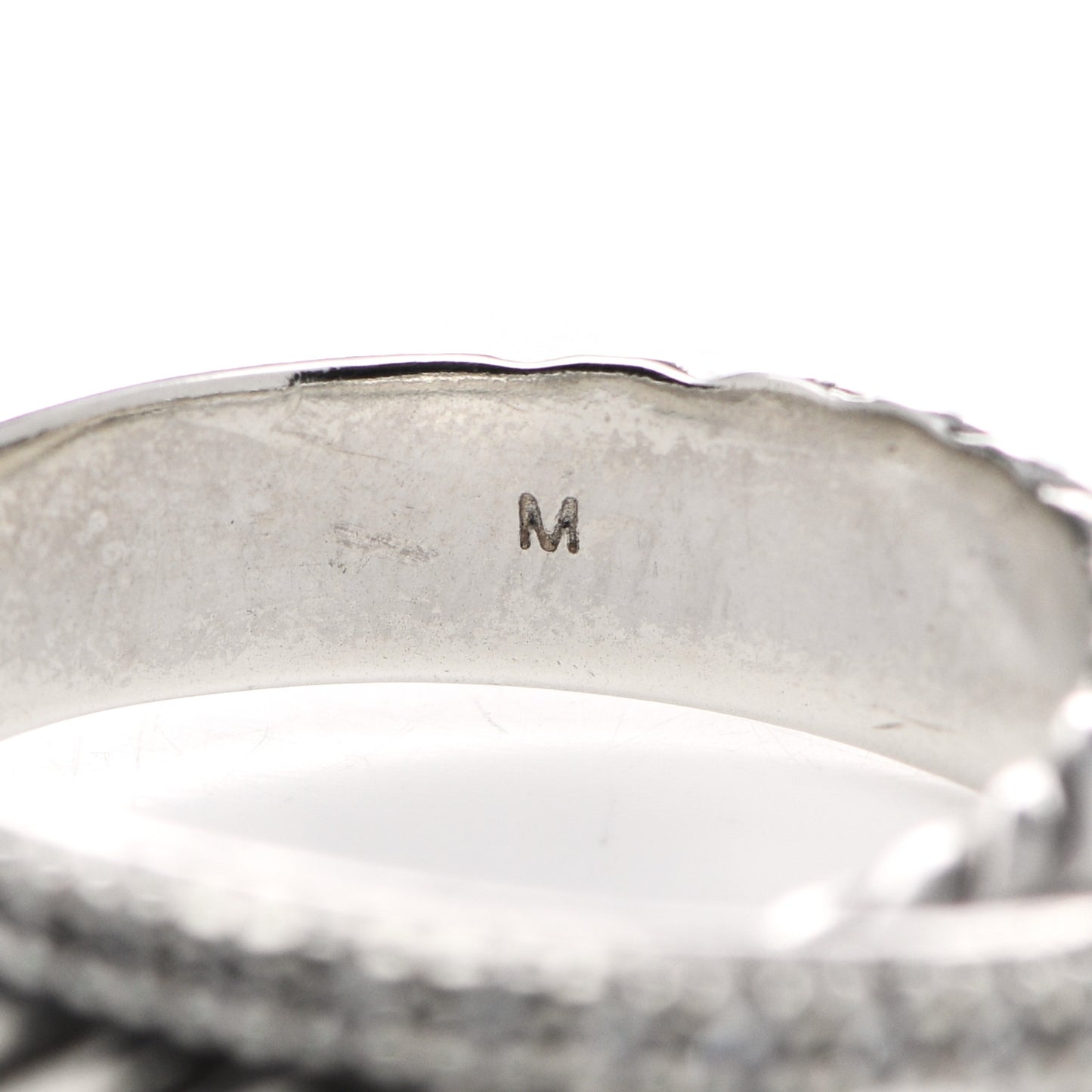 Sterling Silver Diamond 5mm Crossover Ring 52 6