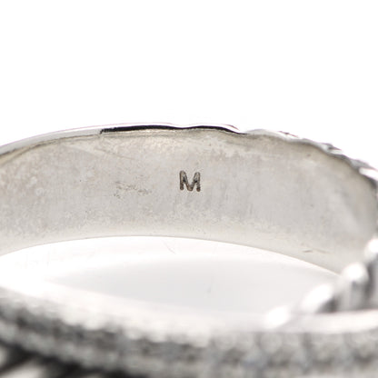 David Yurman Sterling Silver Diamond 5mm Crossover Ring 52 6 5 of 5