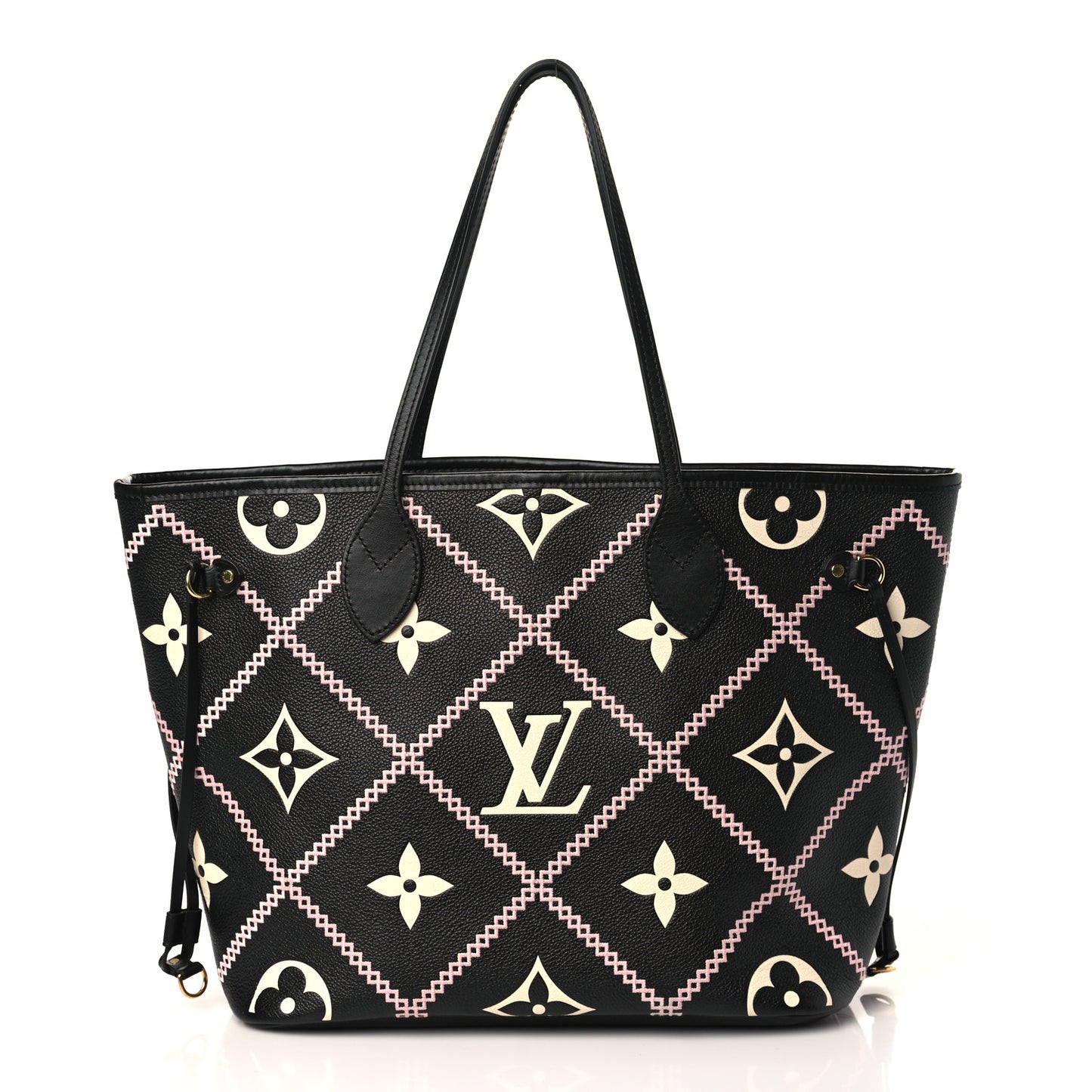 Empreinte Monogram Giant Broderies Neverfull MM Black