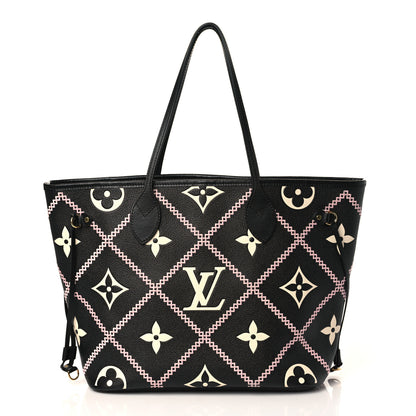 Louis Vuitton Empreinte Monogram Giant Broderies Neverfull MM Black 1 of 8