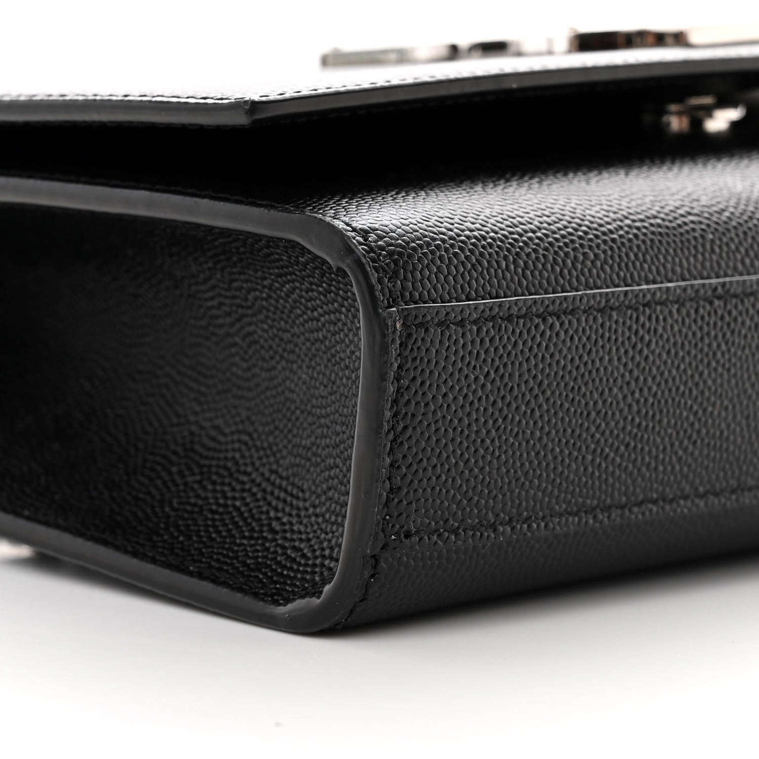 Saint Laurent Grain De Poudre Small Monogram Kate Satchel Black 9 of 11
