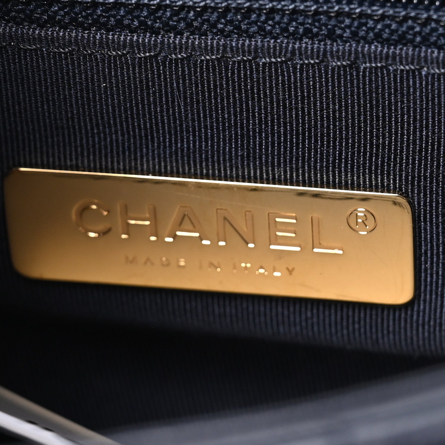 Chanel Goatskin Quilted Medium Chanel 19 Flap Navy Blue 6 of 9