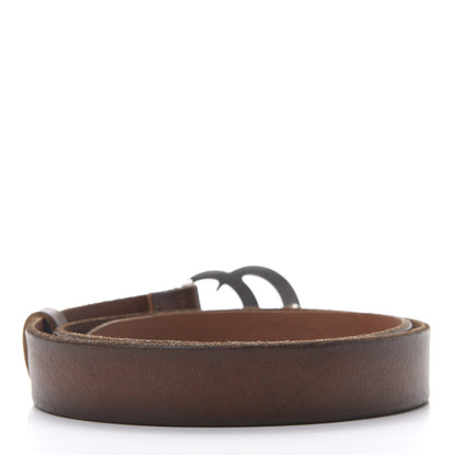 Gucci Cuoio Toscano Nickel Double Double G 30mm Belt 85 34 Cuir 2 of 6