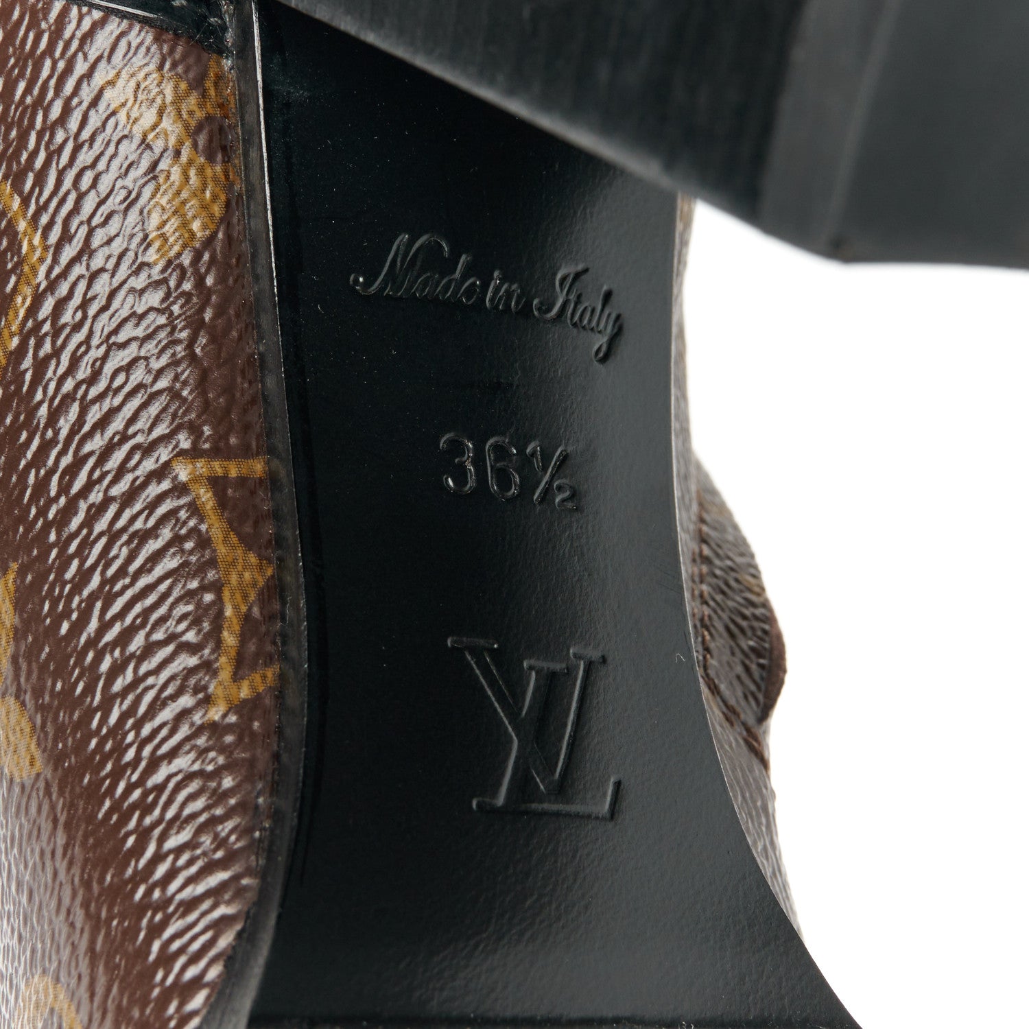 Louis Vuitton Patent Calfskin Monogram Star Trail Ankle Boots 36.5 Black 6 of 10