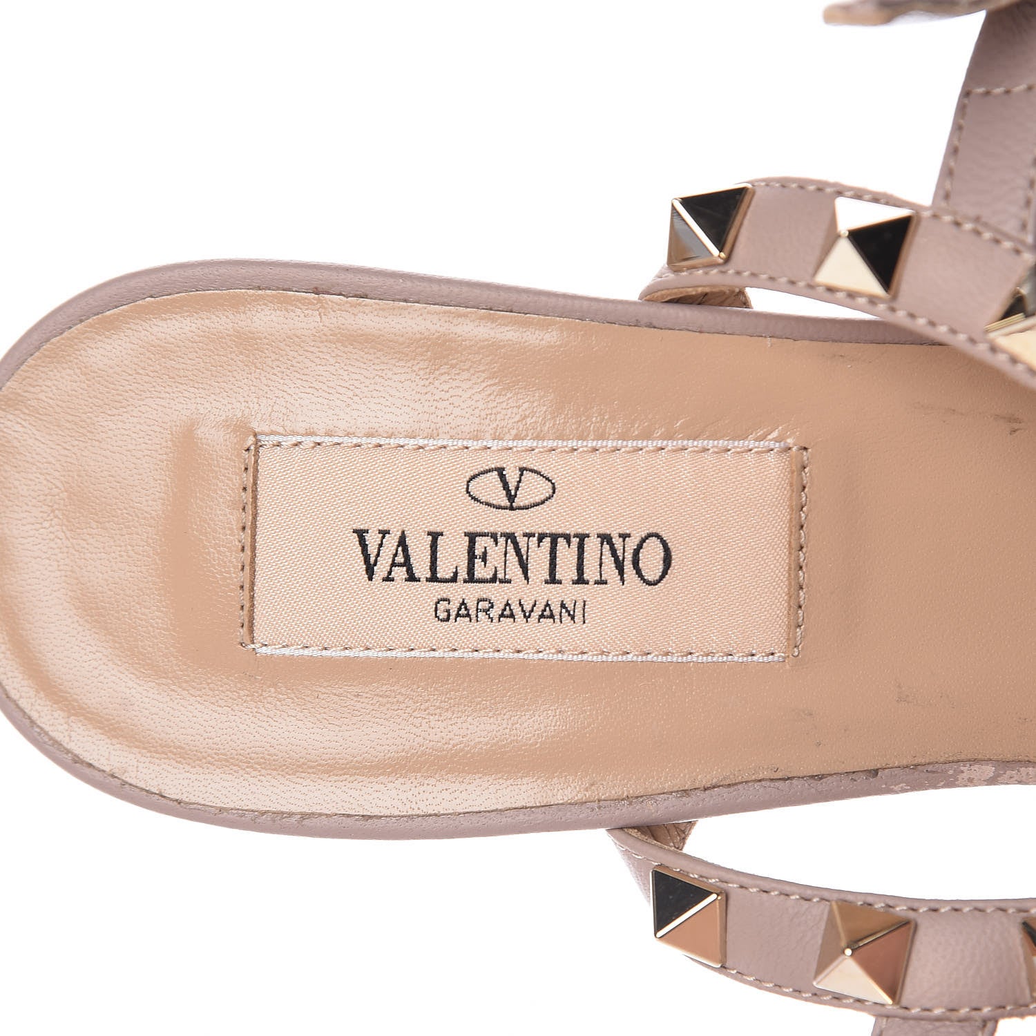 Valentino Garavani Nappa Rockstud Ankle Strap 65mm Pumps 37 Fragola Poudre 14 of 14