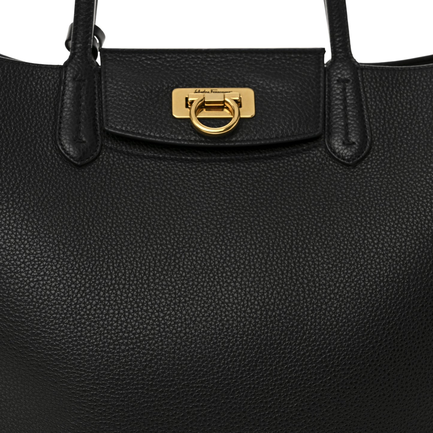 Calfskin Travel Tote Black