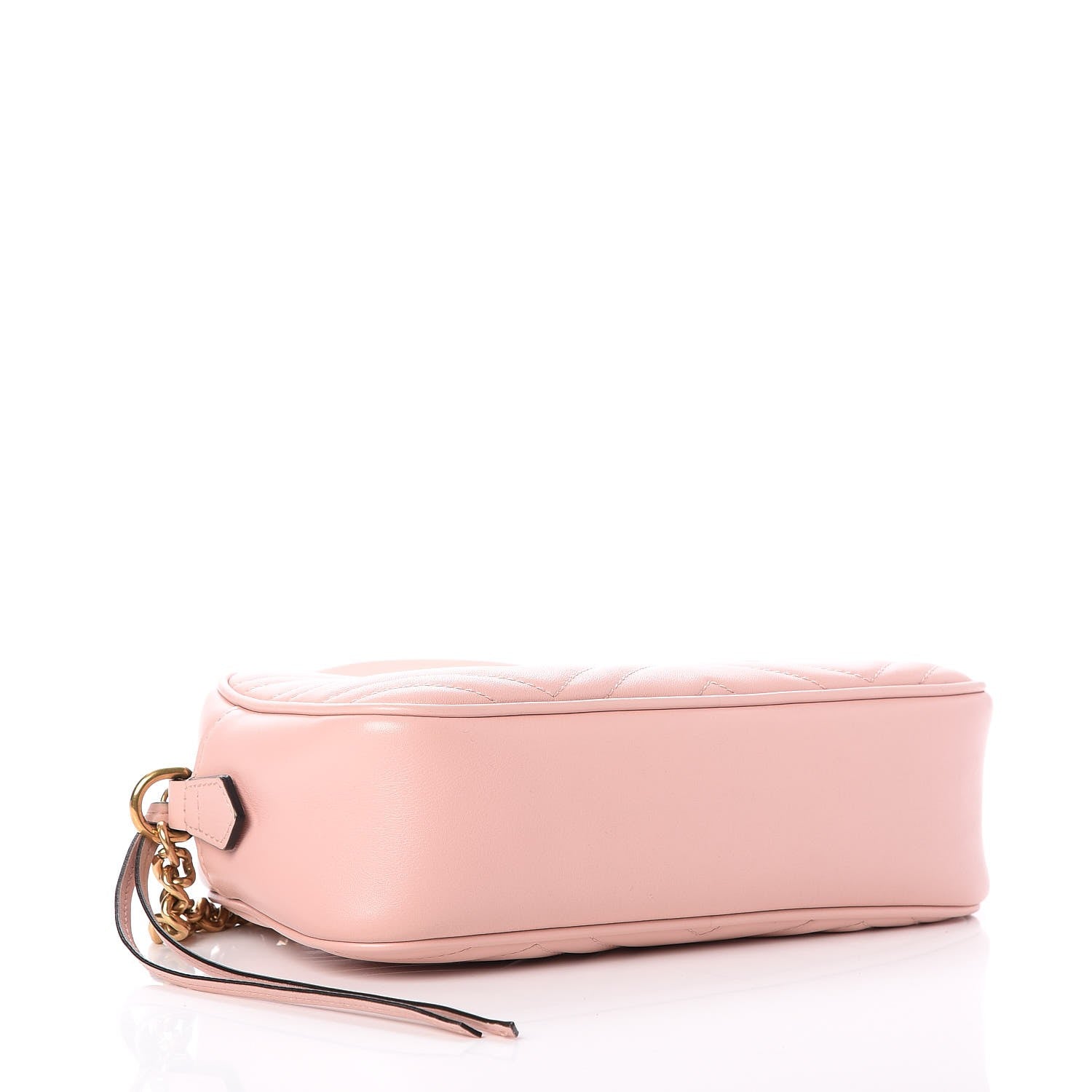 Gucci Calfskin Matelasse Small GG Marmont Chain Shoulder Bag Perfect Pink 4 of 7