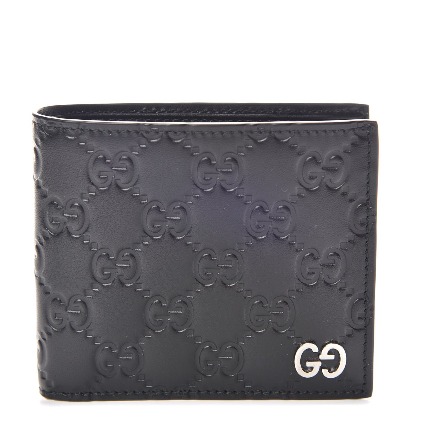 Guccissima Signature Dorian Bi-Fold Wallet Black