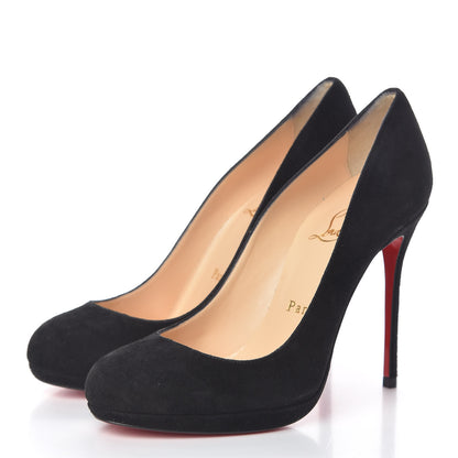 Christian Louboutin Suede Filo 120 Pumps 35 Black 3 of 17