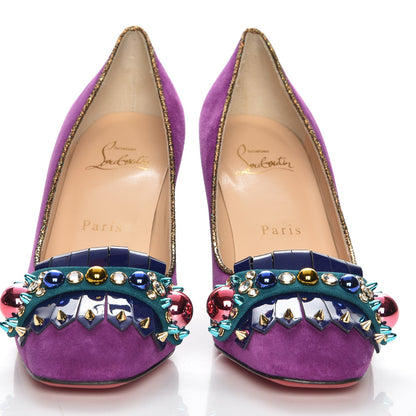 Christian Louboutin Suede Oaxacana 85 Pumps 36 Version Cassis 2 of 7