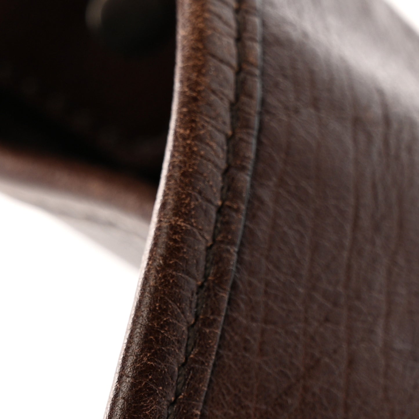 Buffalo Leather Medium Mombasa Horn Bag Brown