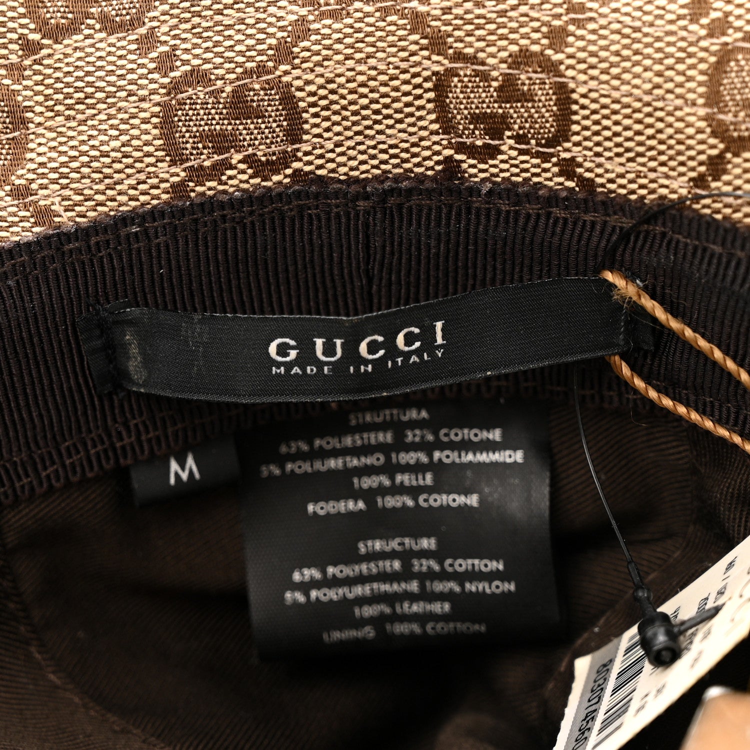 Gucci Monogram Web Bucket Hat M Brown 8 of 8