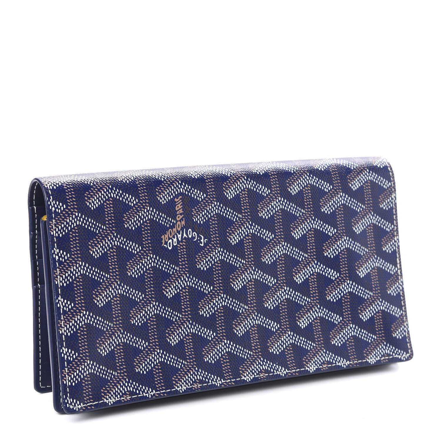 Goyard Goyardine Richelieu Wallet Navy 3 of 7