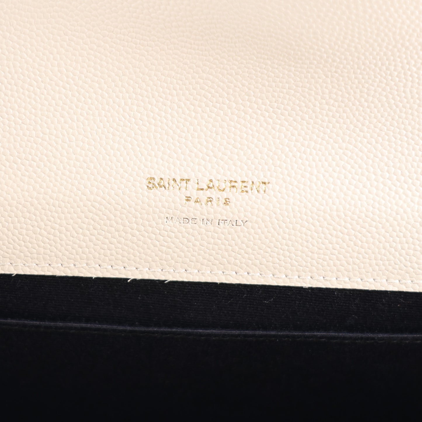 Grain De Poudre Textured Mixed Matelasse Triquilt Monogram Clutch Crema Soft