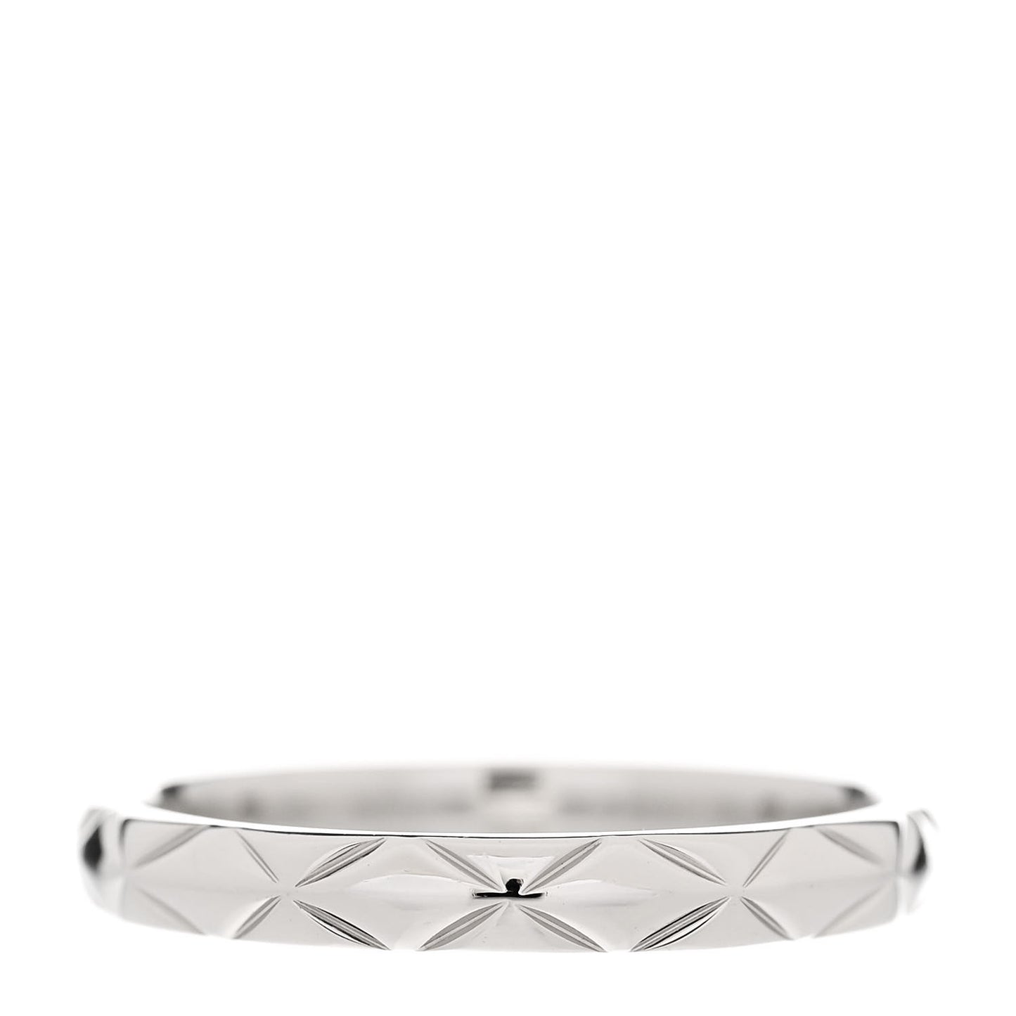 Platinum Small Matelasse Ring 49 5