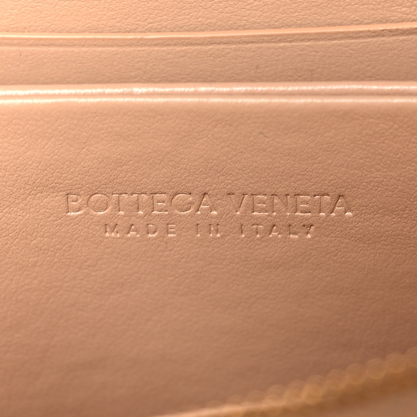 Nappa Intrecciato Zip Around Coin Purse Almond