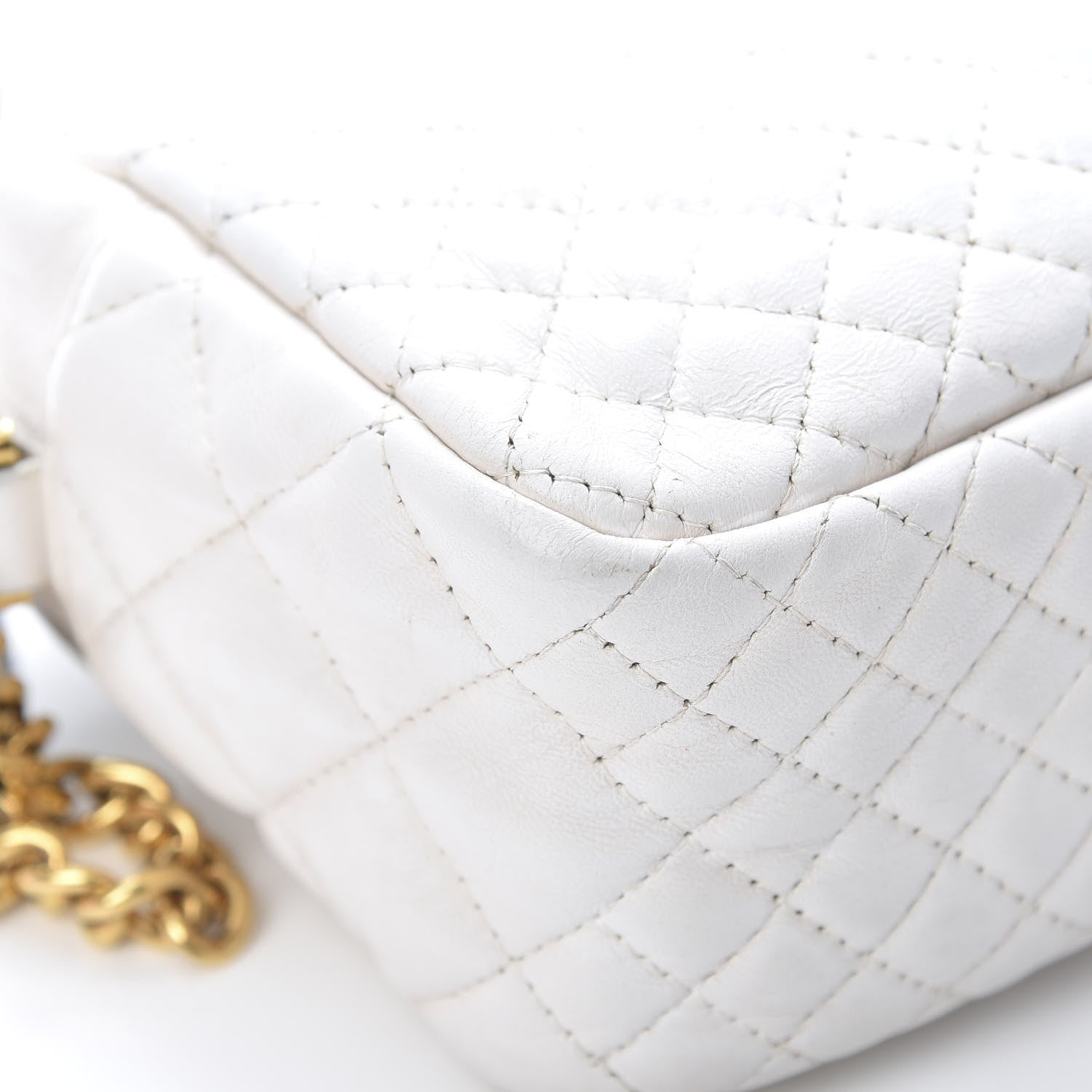 Versace Nappa Quilted Medusa Tribute Camera Bag White 11 of 15