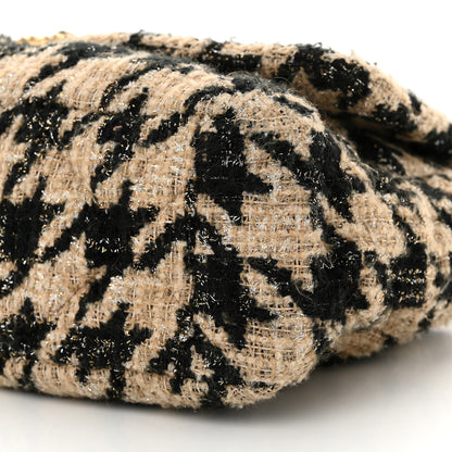 Chanel Tweed Maxi Chanel 19 Flap Beige Black 10 of 12