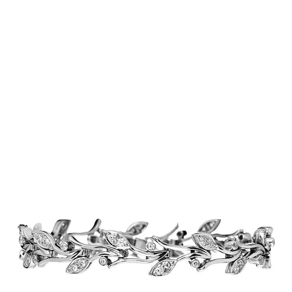 Tiffany Platinum Diamond Garland Bracelet 1 of 5