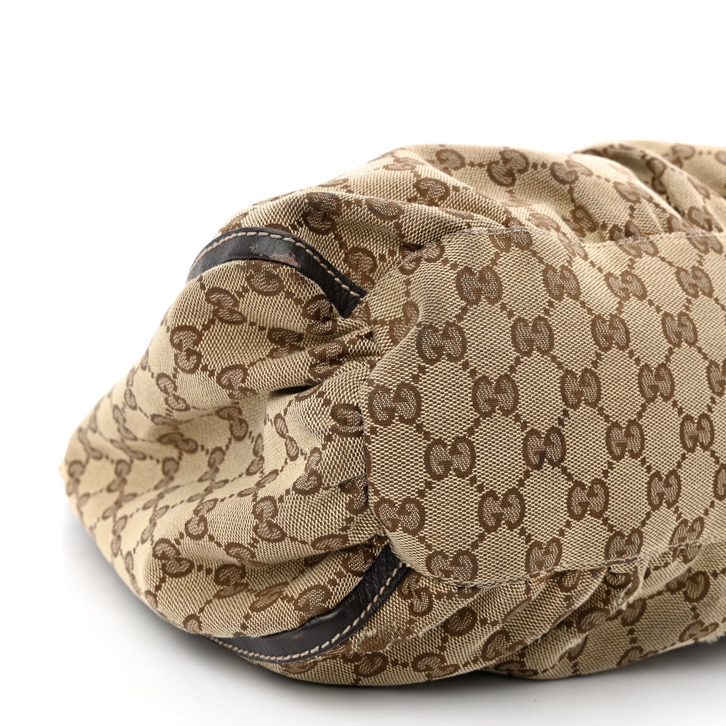 Monogram Large D Gold Hobo Dark Brown