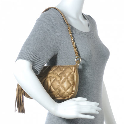 Chanel Caviar Quilted Tassel Pochette 2 of 7