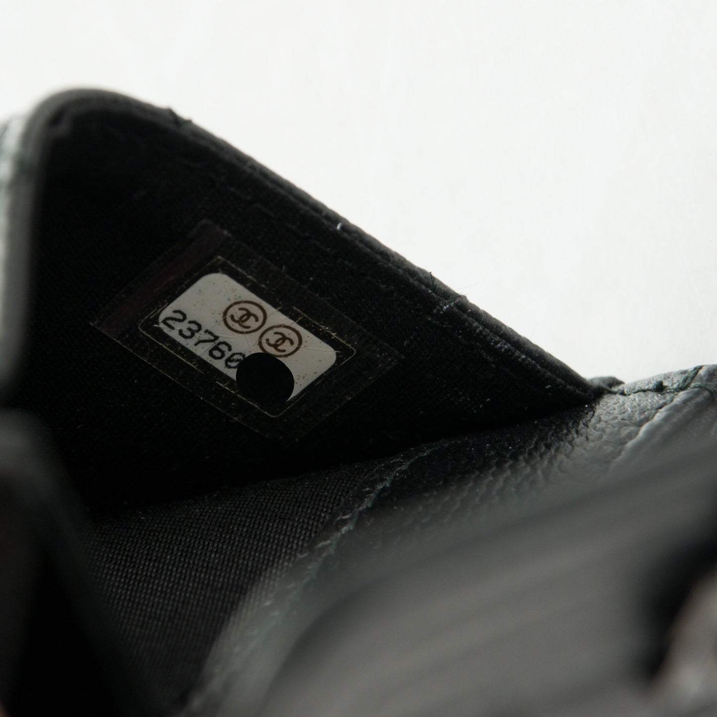 Caviar Quilted Boy Flap Card Holder So Black