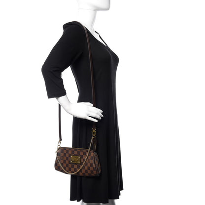 Louis Vuitton Damier Ebene Eva Clutch 2 of 11
