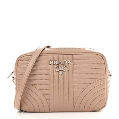 Prada Soft Calfskin Diagramme Camera Bag Cipria 1 of 11
