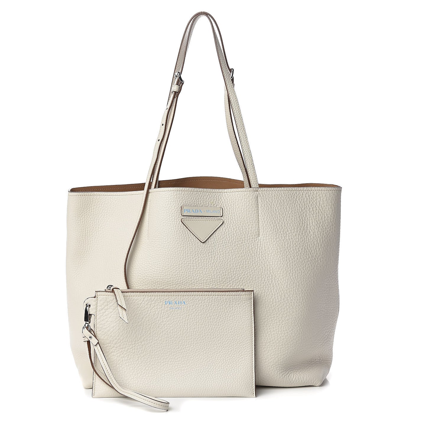 Vitello Daino Shopping Tote Talco