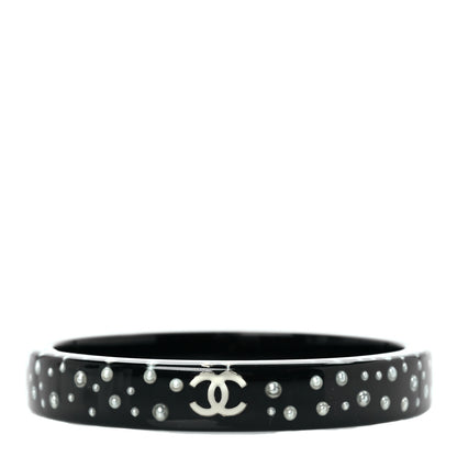 Chanel Resin CC Bangle Black 1 of 4